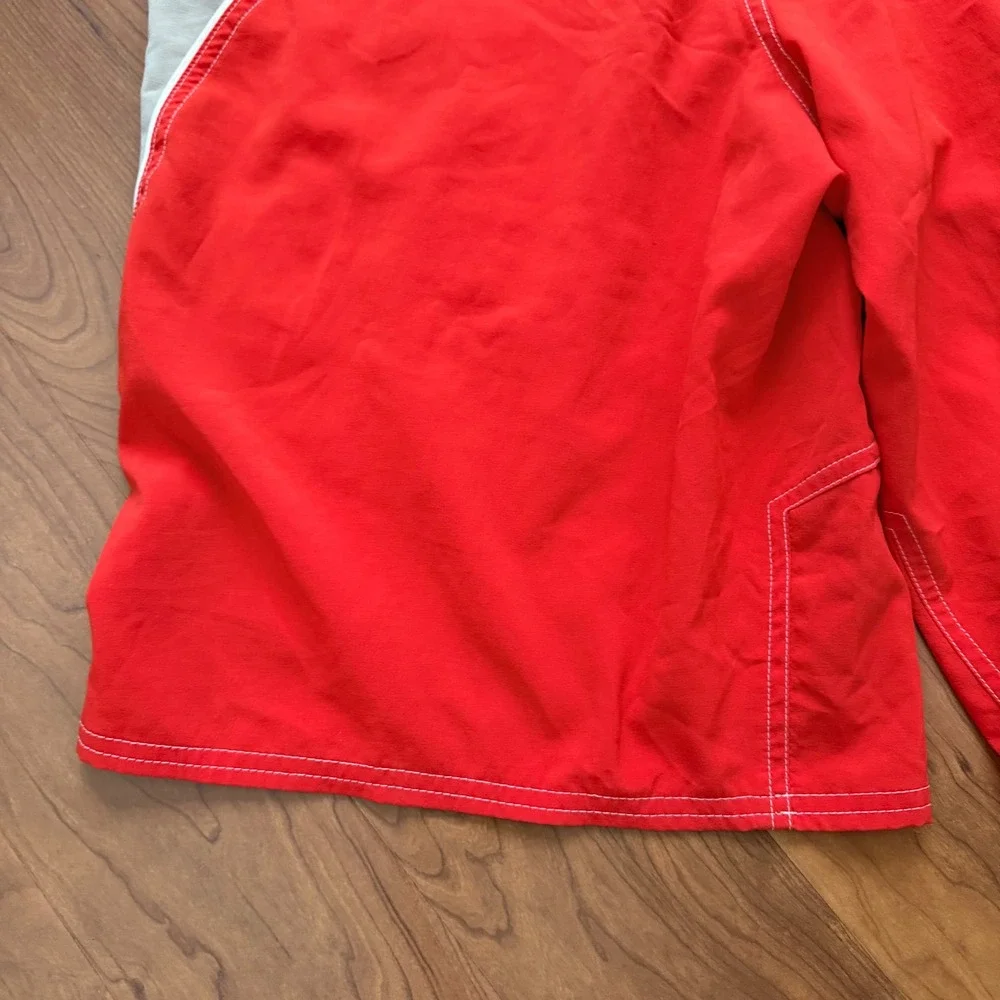 The North Face Apex Mens Red Board Shorts Swim Trunks Size Large Zipper Pocket